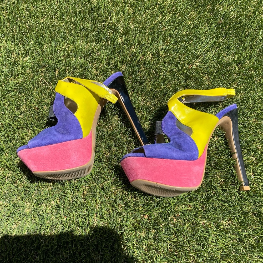 Jessica Simpson colorful heels